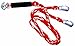 WOW World of Watersports Red/White Heavy Duty 1 2 3 or 4 Person 4K Tow Harness Rope for Boating, 11-3030
