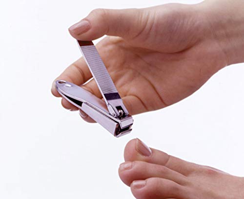 Seki Edge Ingrown Nail Clipper (SS-104) - Ingrown Toenail Tool has Slanted Straight Edge Cutter, Nail Catcher, and Nail File - Thumbnail 4