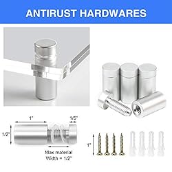 NIUBEE 8.5x11 Clear Acrylic Wall Mount Floating