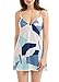 Sidefeel Women V Neck Halter Printed Casual Strap Dress X-Large Multicolor
