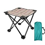 Pinze Camping Chairs for Adults, Folding Stool, Camp Chair for Heavy People, Lightweight Folding Chairs, Directors Chair Camping with Carry Bag, 11.6″x11.6″x10.6″£¬ Chair Folding Ourdoor