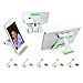 Carmilo Cell Phone Stand : Environmental Plastic, Multi-Angle Adjustment, for iPad, iPhone, Tablet and Smartphone with Thick Case (Green)