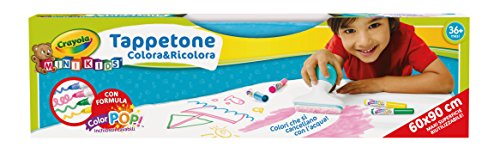 Crayola color & erase mat, travel coloring kit, gifts, ages 3…