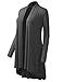 AMORE ALLFY Women's Extra Long Cardigan Charcoal Medium
