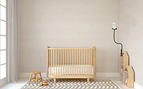 Baby Monitor Mount Camera Shelf - Flexible Video Stand for Nursery - Universal Holder Compatible with Infant Optics DXR 8 and Most Baby Monitors - Attaches to Crib Cot Shelves or Furniture - Thumbnail 3