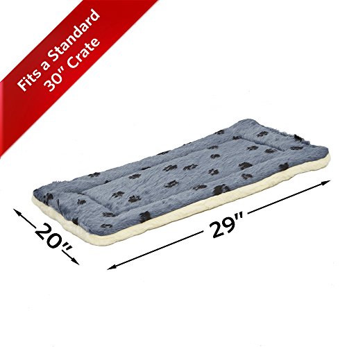 image for MidWest Homes for Pets Reversible Paw Print Pet Bed in Blue / White, D