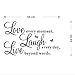 Canserin Clearance Live Every Moment,Laugh Every Day,Love Beyond Words Wall Sticker