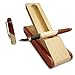 Best Wooden Fine Fountain Pen with Display Case and Ink Cartridges, Nice Ink Pen Gift Set with Wood Single Pen Holder