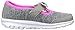 Skechers Kids Go Walk Bitty Bow Sneaker (Toddler/Little Kid), Gray/Multi, 10 M US Toddler