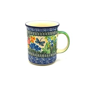 Polish Pottery Mug – Big Straight Sided – Unikat Signature – U4612