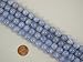 jennysun2010 Natural Blue Lace Agate Gemstone 8mm Smooth Round Loose 50pcs Beads 1 Strand for Bracelet Necklace Earrings Jewelry Making Crafts Design Healing