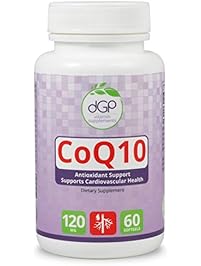 CoQ10 by DG Product Central Vitamin Supplements, Anti-Oxidant, GMP Certified, GMO Free, Made in the USA, 60 Capsules