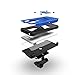 ZIZO Bolt Series LG V30 Case Military Grade Drop Tested with Tempered Glass Screen Protector, Holster LG V35 ThinQ Case Blue Black