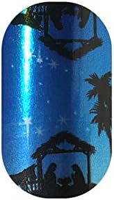 Minx Nails O Holy Night Nail Decals Metallic Nativity Scene