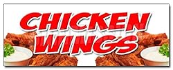 48" Chicken Wings Decal Sticker Crispy Spicy