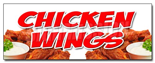 48" Chicken Wings Decal Sticker Crispy Spicy