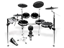 Alesis DM10 X Kit | Ten-Piece Professional Electronic Drum Set with Chrome XRack (Mylar Drum Pads)
