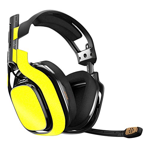 MightySkins Glossy Glitter Skin for Astro A40 - Yellow | Protective, Durable Hi…