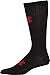 Under Armour Men's Hike Lite Crew Boot Socks, Black/Fuego Red, Medium