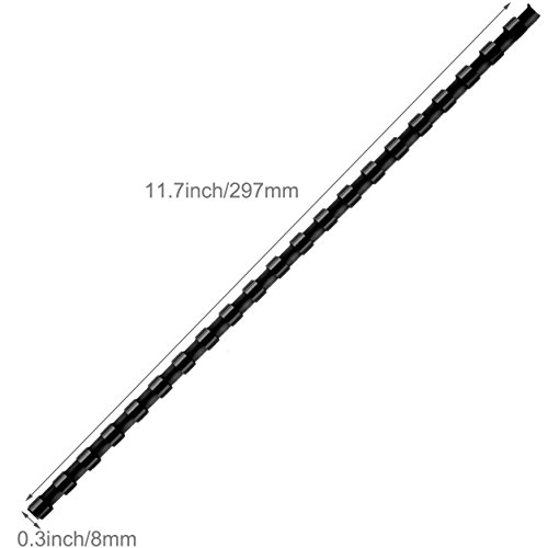 image for MyLifeUNIT Plastic Comb Binding Spines, 20 Sheets 5/16” Diameter Bin