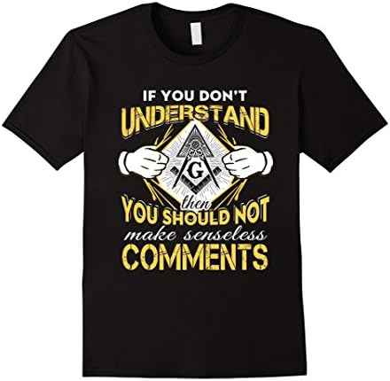 Mens The Masonic Store: Freemason T Shirt Gift Small Black
