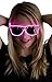 Neon Nightlife Pink Frame/Slightly Tinted Lens Light Up Glasses
