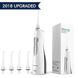 Water Flosser, Electric Cordless & Rechargeable Portable Oral Irrigator With 3 Modes & 4 Jet Tips, IPX7 Waterproof for Kids and People with Braces