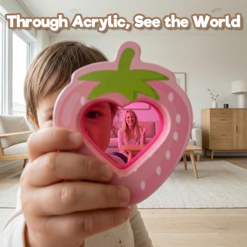 jerryvon Montessori Toys 1 Year – Baby Toy 1 Year Wooden with 8 Fruits and Vegetables to Fit and Stack – Original Gift Baby Girl Boy 1 2 3 Years – Toys Children 1 Year Educational Toy
