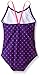 Kanu Surf Toddler Girls Chloe One Piece Swimsuit,Chloe Purple Dot,3T