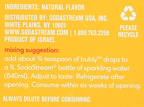 SODASTREAM USA INC 1025258010 40ML MANGO BUBLY