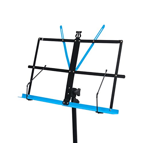 Audio 2000s 60" Height Portable Sheet Music Stand Dual Color Black/Blue AST444B-BBL