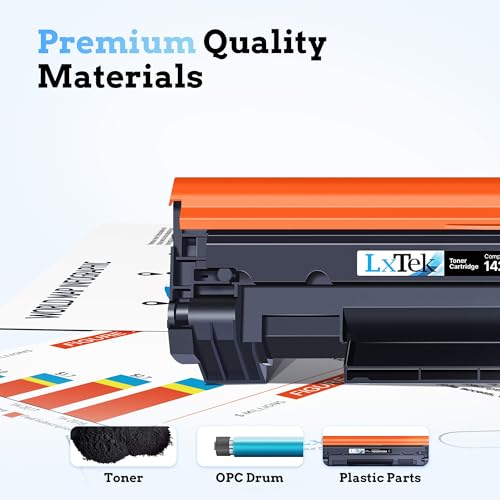 LxTek 142A Toner with Chip Compatible for HP Laserjet M140W Toner for HP 142A W1420A 142X W1420X for Laserjet Pro M110w M110 MFP M140w M140 M139w M139 (Black, 1-Pack)
