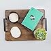 Thirstystone Natural Sandstone Coaster with Protective Cork Backing 4 Pack Eco-Friendly, Absorbent, Easily Wipes Clean