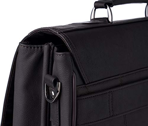 Hammer Anvil Pierce Colombian Vacquetta Leather 15.6" Laptop Briefcase Brown