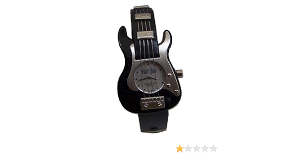 Amazon.com: wristrock guitarra reloj negro Fender estilo strat novedad  muñeca Rock reloj de pulsera : Ropa, Zapatos y Joyería