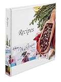 Avery My Recipe Durable Binder, Extra Wide 1 Slant Ring Holds 220 Pages, Epicurean Design (19802)