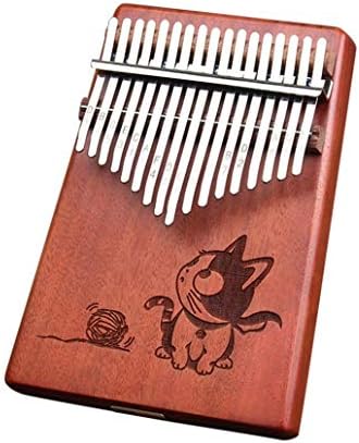 dezirZJjx Kalimba, Orchestral Instrument,17-Key Wooden Finger Kalimba Mbira Thumb Piano Musical Instrument Kids Gift - Cat