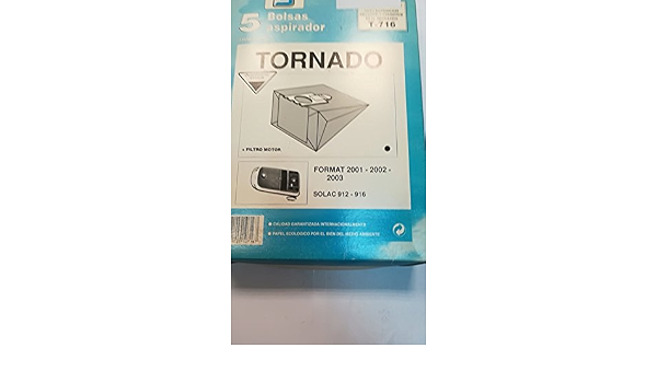Taurus Bolsas Aspirador COMPATIBLES Tornado Format : Amazon.es: Hogar y  cocina