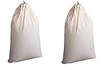 Household Essentials Natural Cotton Laundry Bag Extra Large (2, 1Pack)
