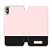 kate spade new york Rose Quartz/Black Color Block Folio Case for iPhone X/XS - Saffiano Leather ID & Card Holder, KSIPH-083-CBRQB