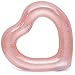 Jellydog Toy Heart Pool Float, Inflatable Glitter Swimming Ring, Sweet Love Tube Float, Summer Swim Pool,Girls Beach Toy, Water Fun Party Toy for Adult, Rose Gold