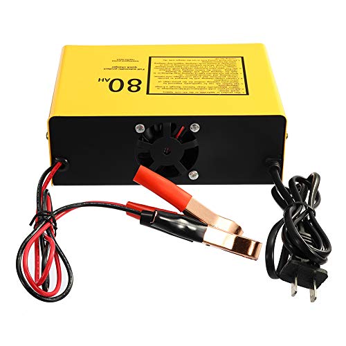 Shentesel Automatic Intelligent Car Vehicle Motorcycle Battery Charger 6V/12V 80AH 140W - Yellow - Thumbnail 7