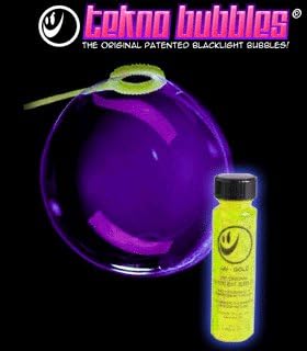 1 oz. Mini Bottle BLUE Blacklight Reactive Tekno Bubbles