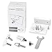 Wasserstein Weatherproof Gutter Mount Compatible with Ring Spotlight Cam Battery & Ring Stick Up Cam with Universal Screw Adapter - Best Viewing Angle for Your Surveillance Camera (1-Pack, White)
