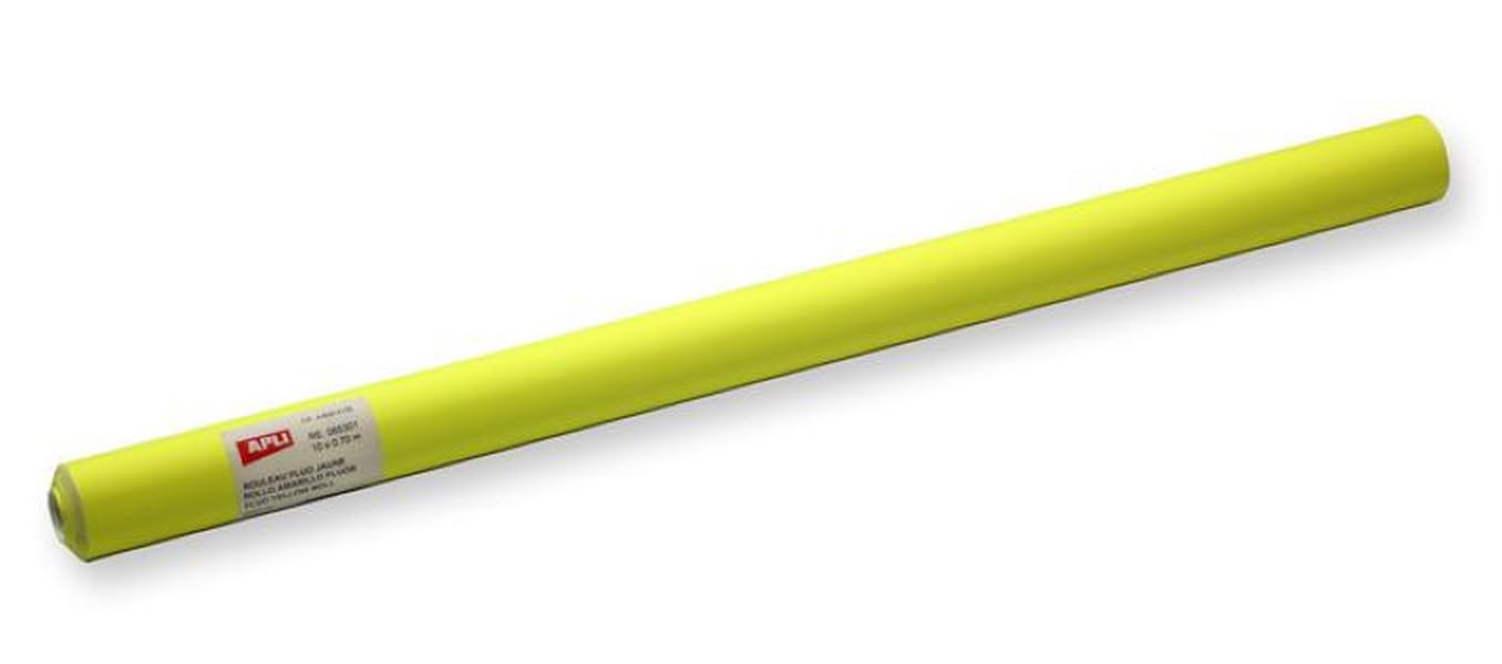 APLI Neon 065301 Roll Paper Holder, 10 x 70 cm, Yellow