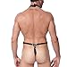 Snowfoller Mens Leather G String Thong - Sexy Bandage Underwear Jumpsuit - Sexy Lingerie For Men