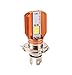 CLighting LED Motorcycle Headlight Bulb H4 Moto Headlamp with Cooling Fan DC9-100V 20W Hi/Lo Beam Lights for BMW Suzuki Yamaha Kawasaki Honda (Pack of 1)