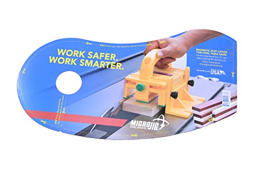 MICROJIG GRR-RIPPER MDC-17 Micro Jig Magnetic Dust Cover For Steel Table Saws, Blue - Thumbnail 7