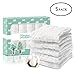 Baby Muslin Washcloths(12x12 inches,5 Pack)-100% Premium Organic Cotton- Chemical Free Baby Wipes- Soft Newborn Baby Face Towel for Sensitive Skin- Baby Registry as Shower Gift.
