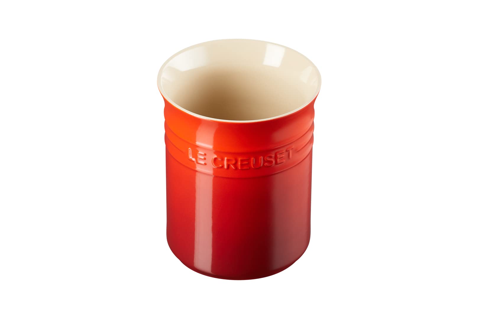 LE CREUSET Stoneware Small Utensil Jar, 1.1 Litres, Cerise, 71501110600001